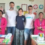 Malossi family- August 5- donating to Mahadevsthan Primary school